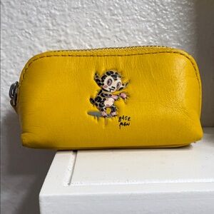 Coach Yellow Leather Coin Purse